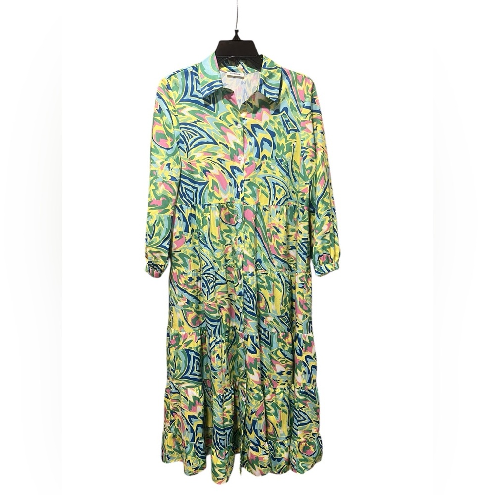 Women’s Sunday Up Long-Sleeve Maxi Dress Size Small